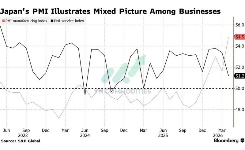 PMI dịch vụ v&agrave; PMI sản xuất